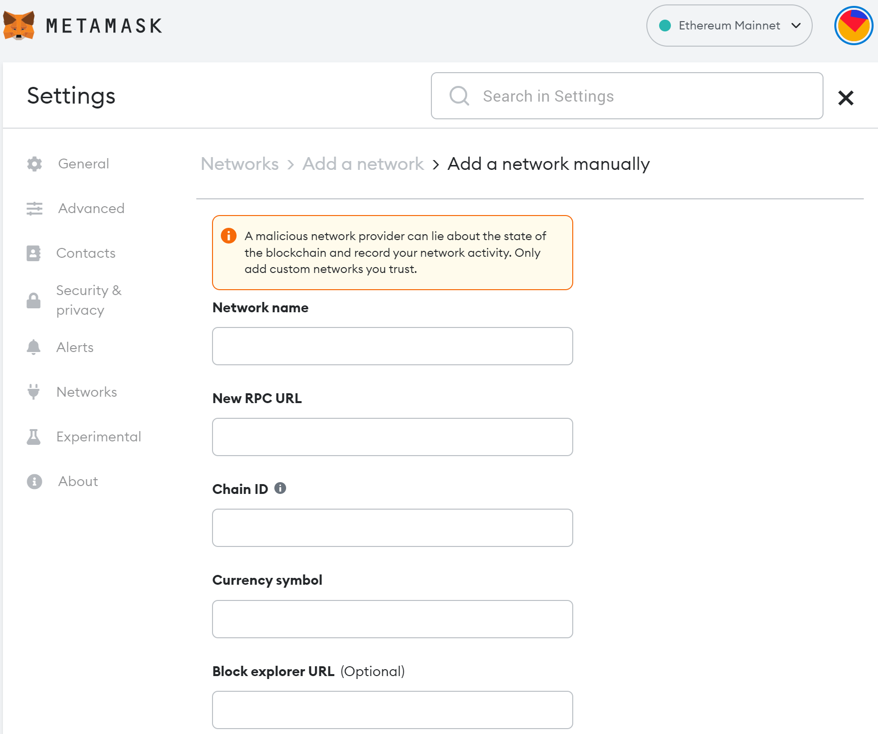 Config Axon Network Manually